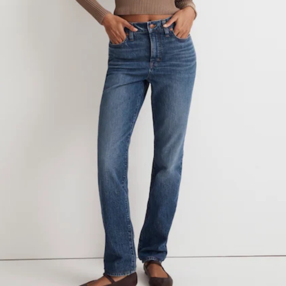 Madewell The Perfect Vintage Jean Denim Mom Jeans Straight Leg Size 27